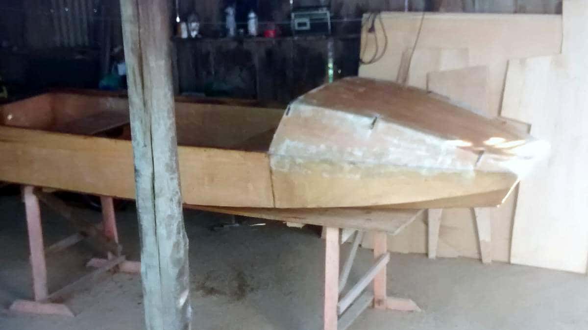 1st small boat Noosa nearing completion