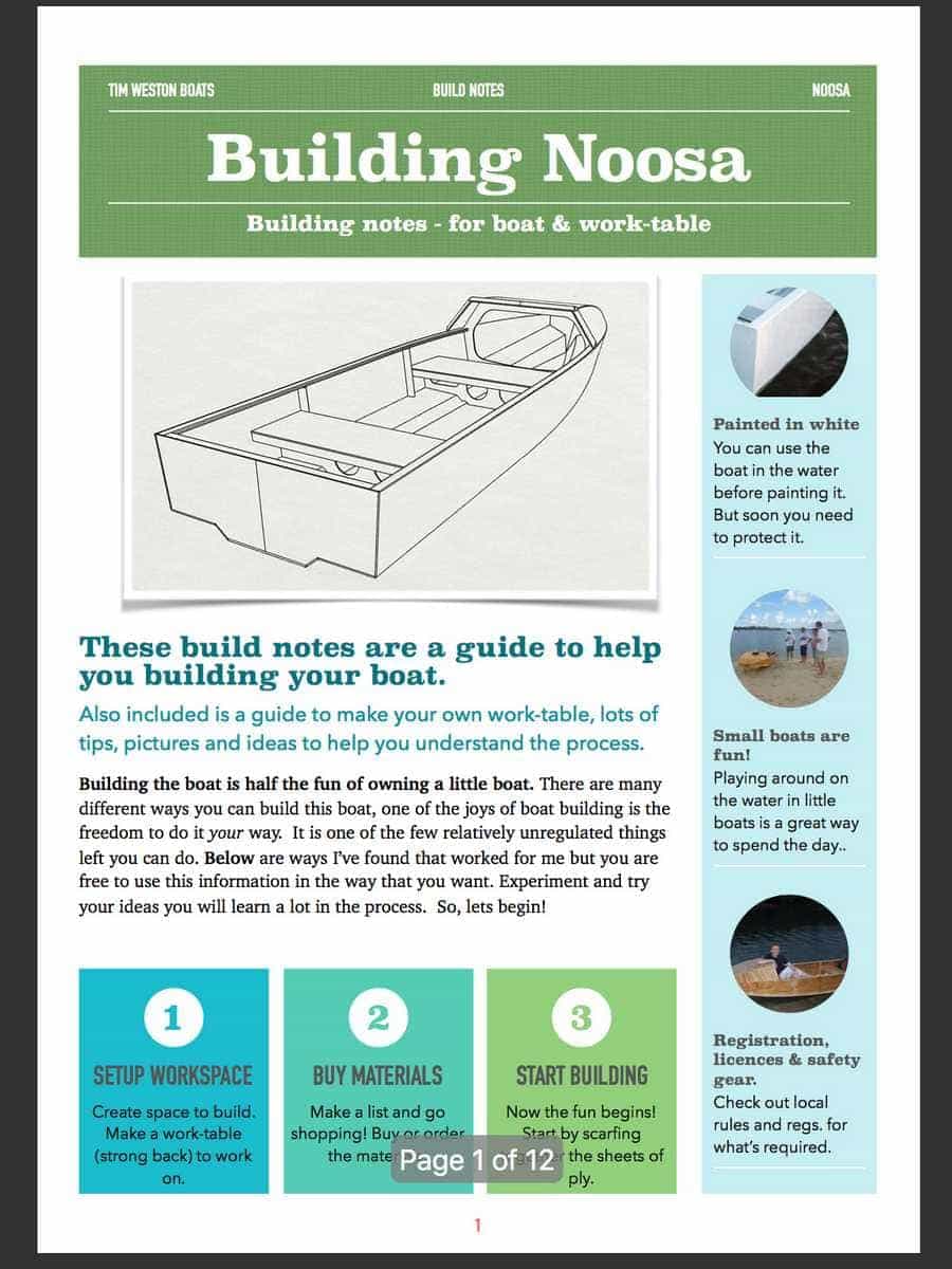 Noosa build notes page 1