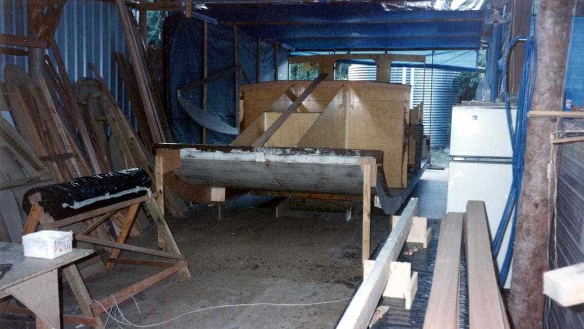 Bridge deck under construction