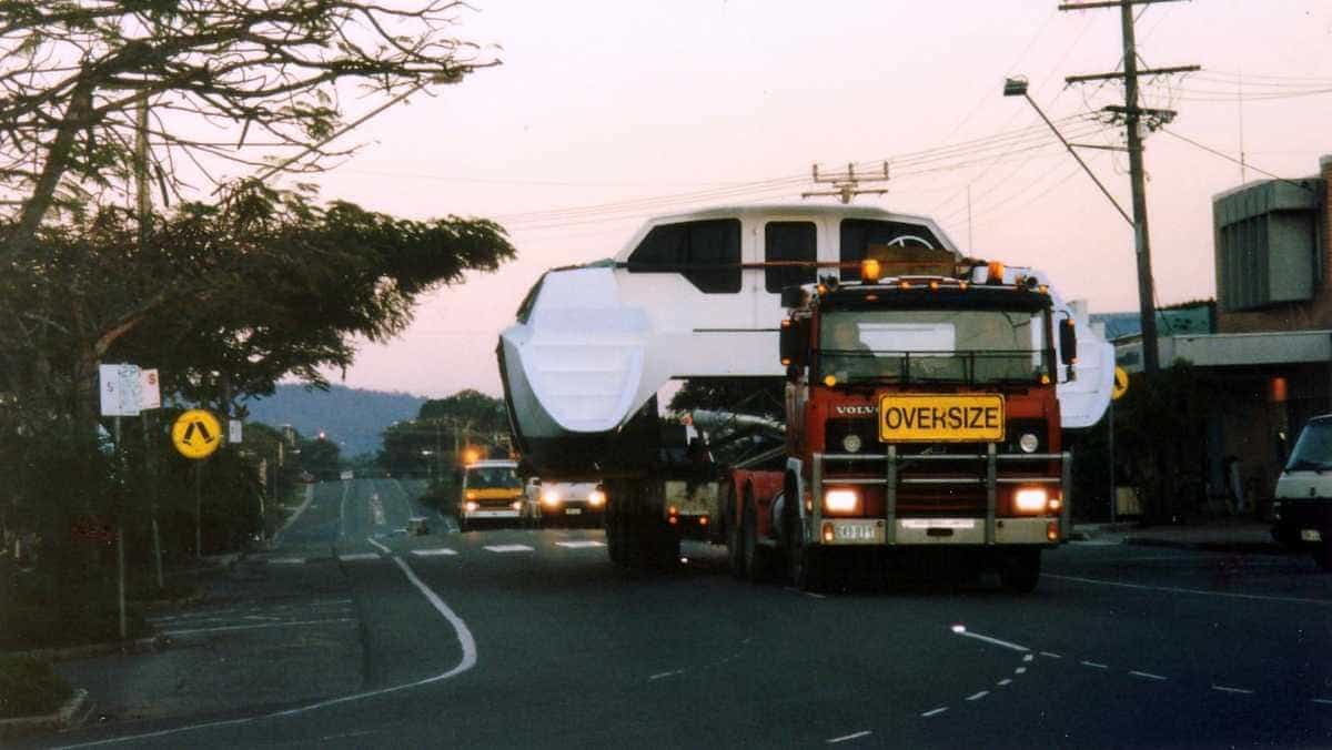 TE on truck Tewantin