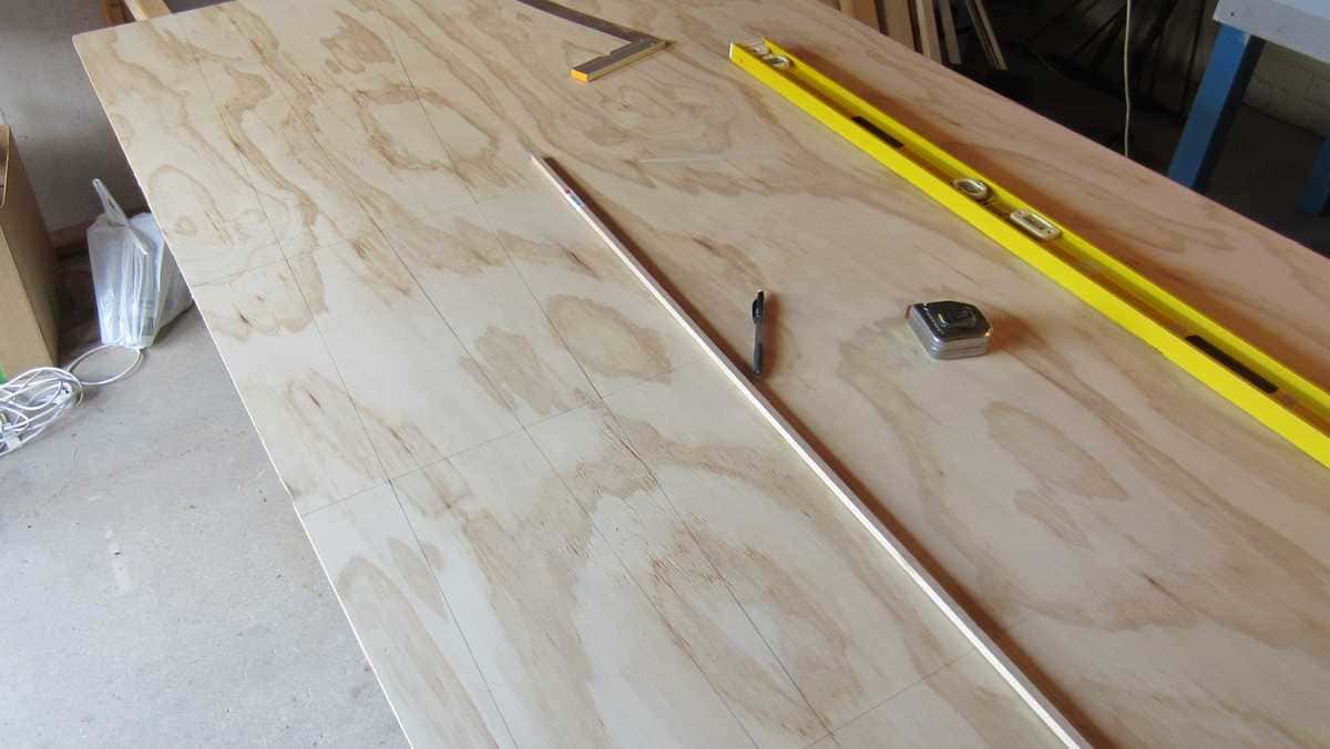 Marking out the wood