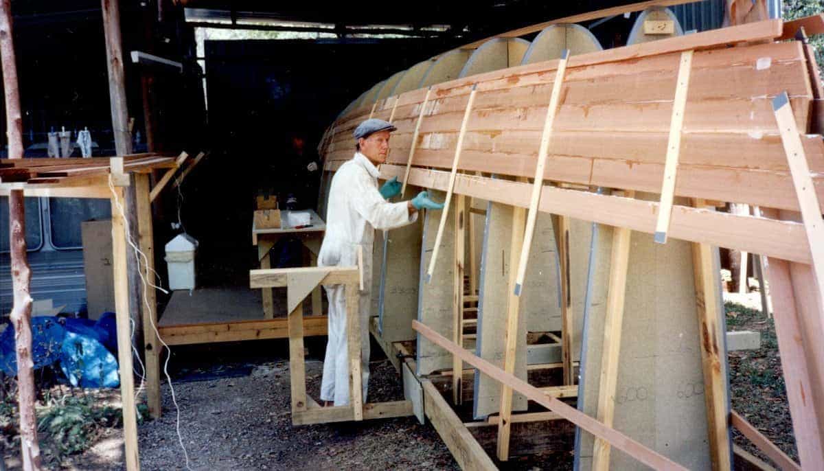 Building the hull's wood core